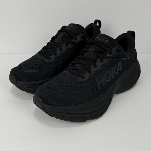 HOKA Bondi 8 Men’s 9.5 D Black Running Shoes Max Cushion F27223I main image 3